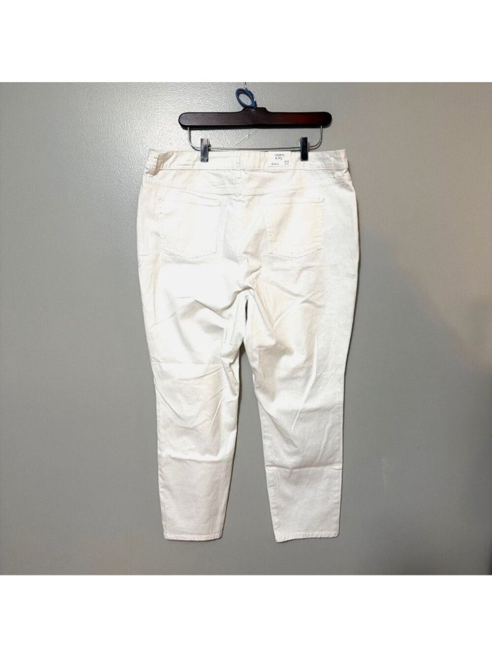 Crown & Ivy Womens White Skinny Jeans Size 16S Short Essential Signature - Picture 3 of 8